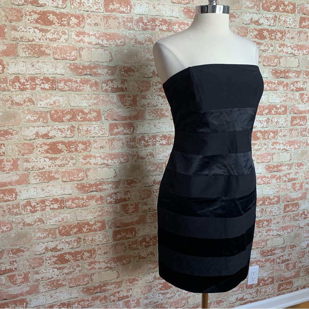 LAUNDRY BY DESIGN Dress Black Strapless NWT Size 12 Cocktail Formal - Picture 3 of 10